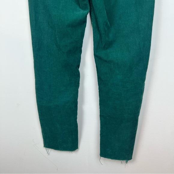 GAP Emerald Green Corduroy Straight Leg Cigarette Pants 6 Preppy Academia Ankle - Picture 7 of 9
